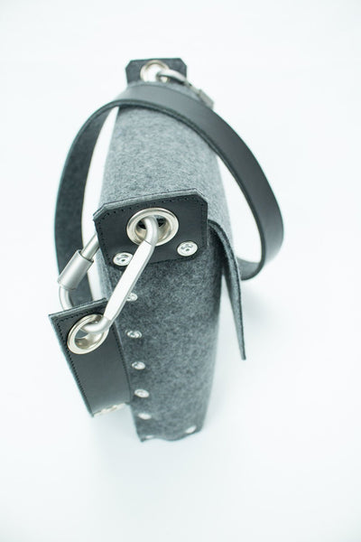 Wool Felt Messenger Bag, Satchel bag, Felt messenger bag, across