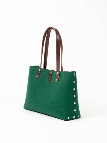 Felt Shoulder Bag, Felt Handbag; Green Bags & Purses, Shoulder Bags, Handbags, Felt Shoulder Bag