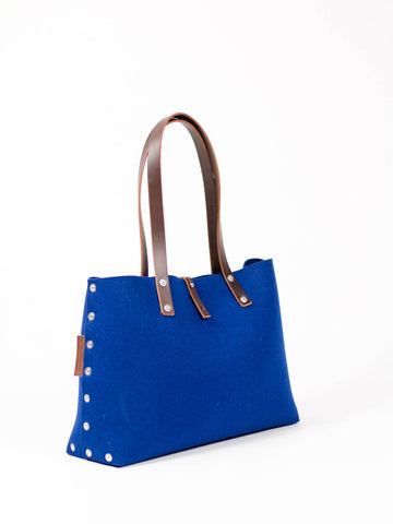 Felt Shoulder Bag, Felt Handbag; Blue Bags & Purses, Shoulder Bags, Handbags, Felt Shoulder Bag