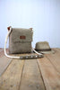 Felt Messenger bag with cotton rope strap, Medium satchel made of felt for men, Mens messenger bag, Messenger bag.